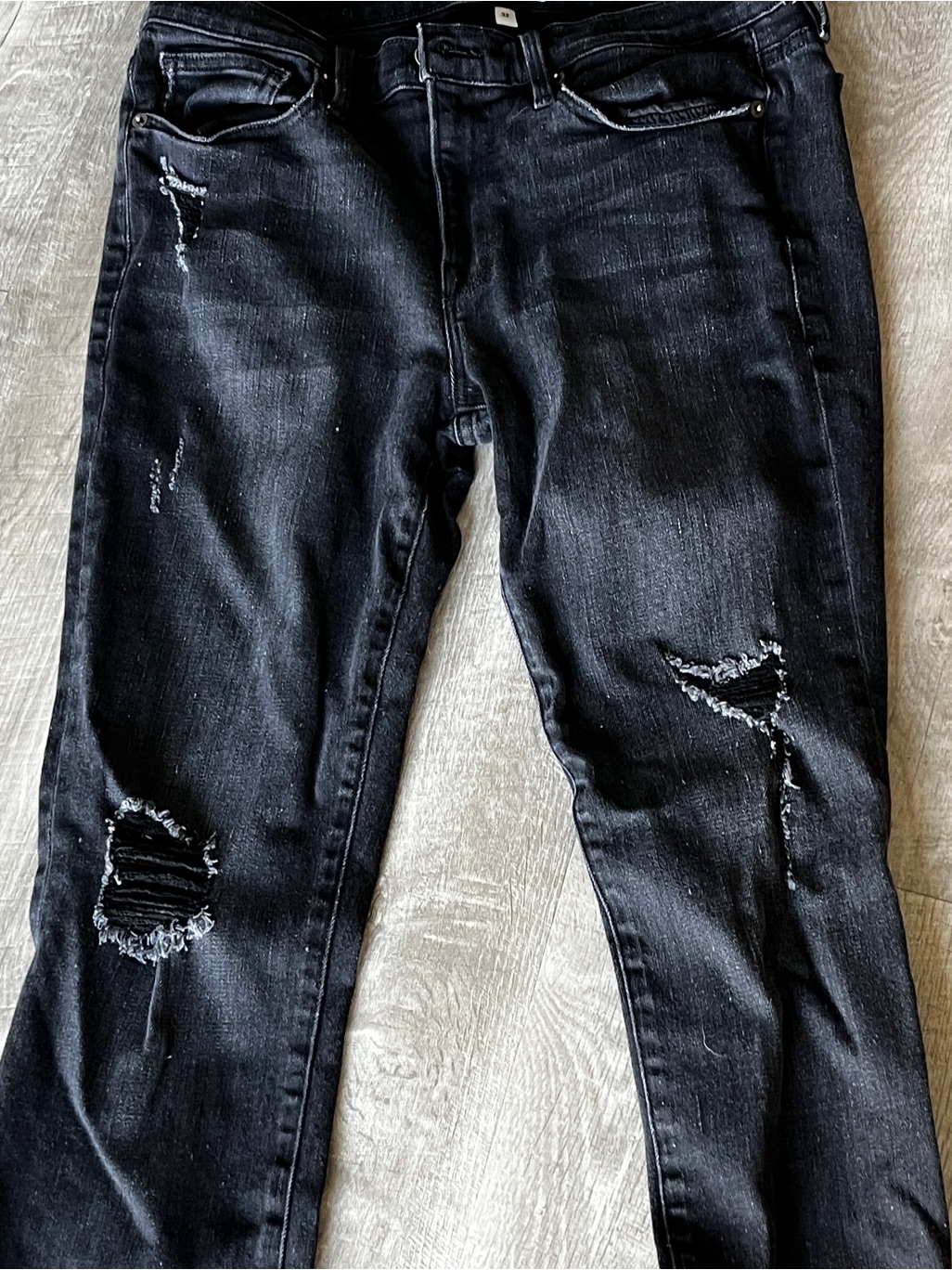 Frame Denim Black L'homme Skinny Jeans